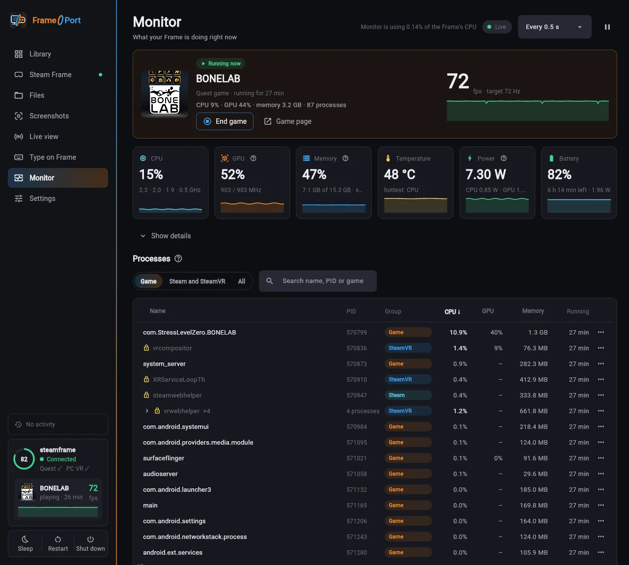 FramePort: Monitor
